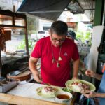 Local food stall serving Malay cuisine near Kampung Genting