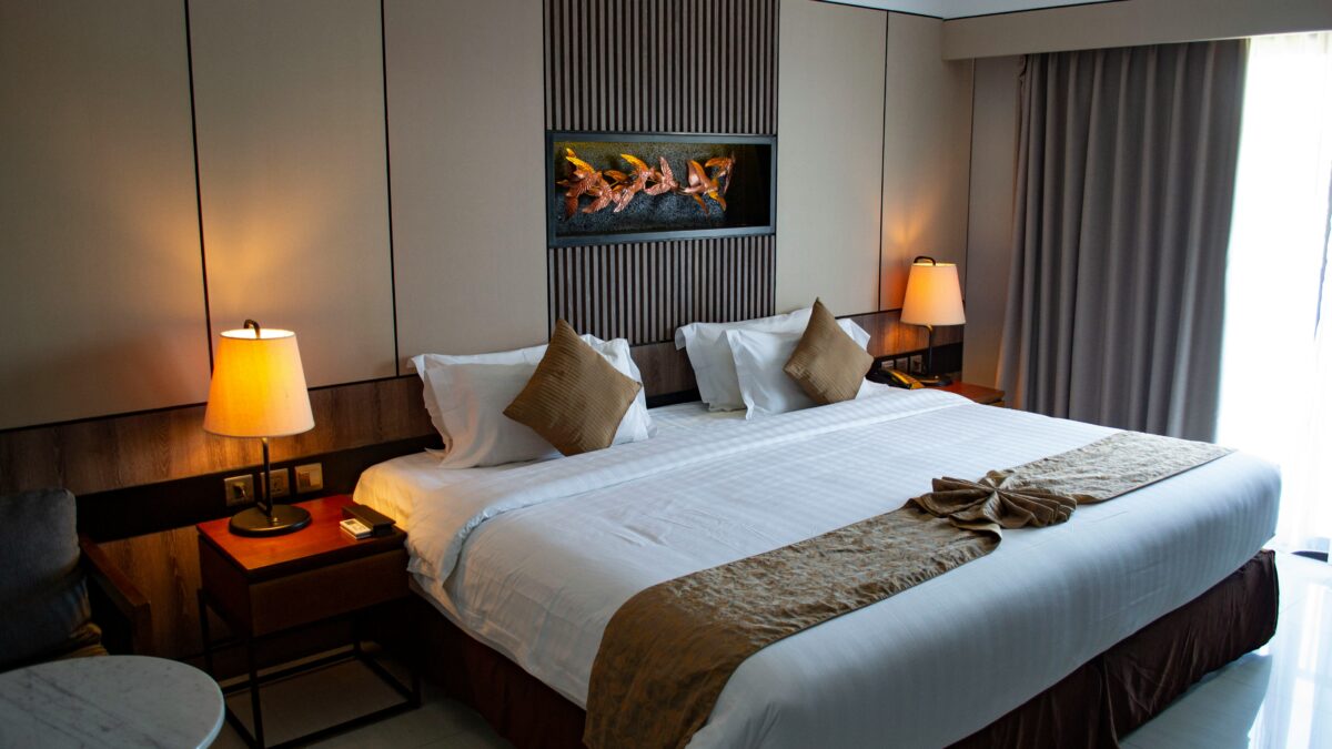 Bright air-conditioned resort room at TDB Tioman Resort