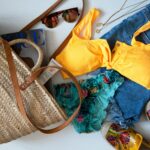 Beach travel essentials packed for a Tioman Island trip